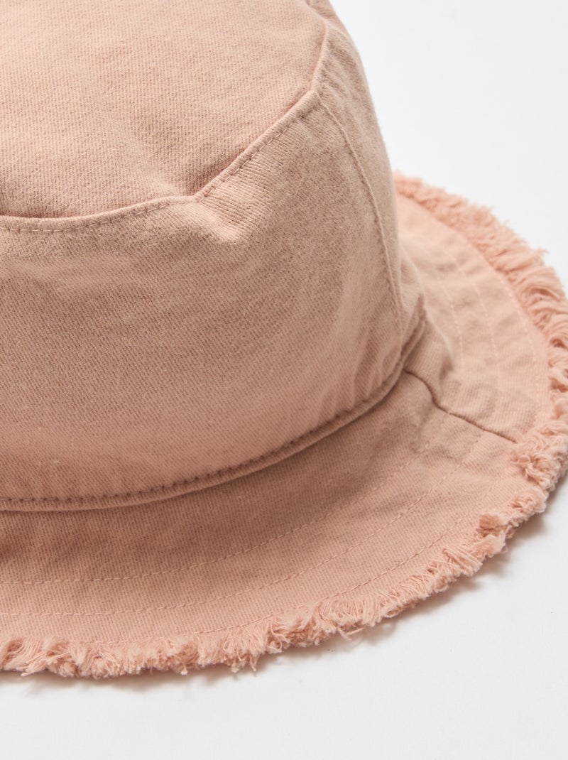 Effen bucket hat Rose - Kiabi