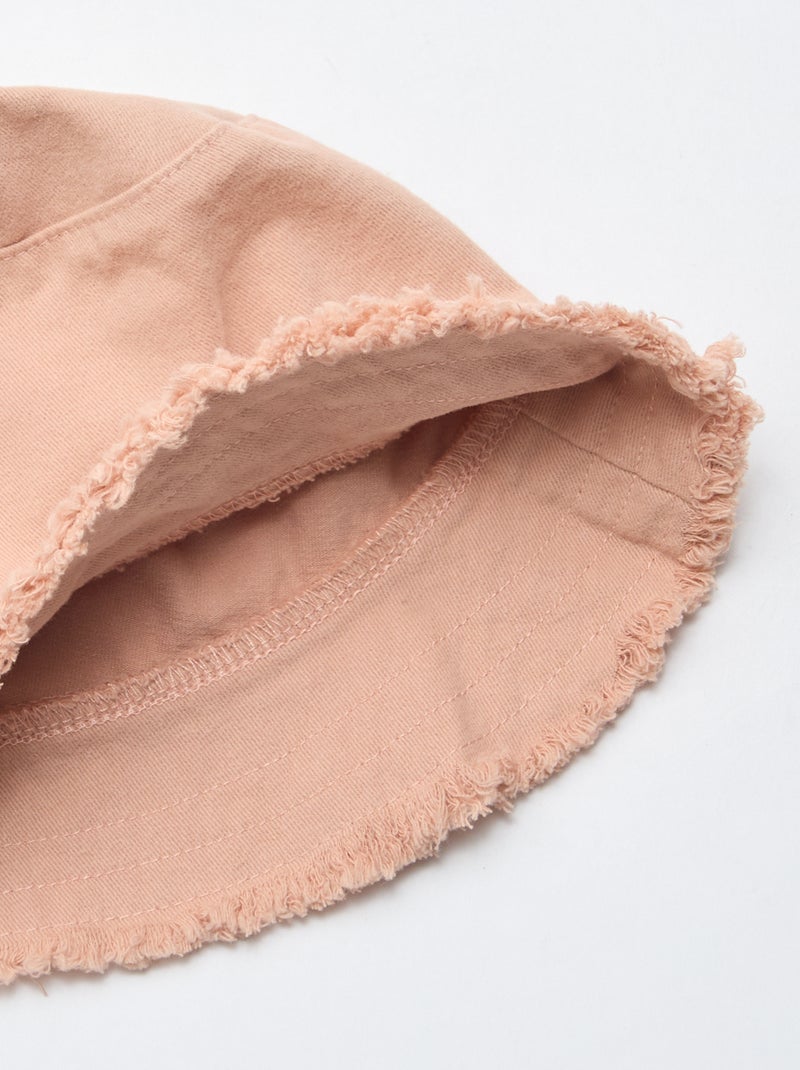 Effen bucket hat Rose - Kiabi