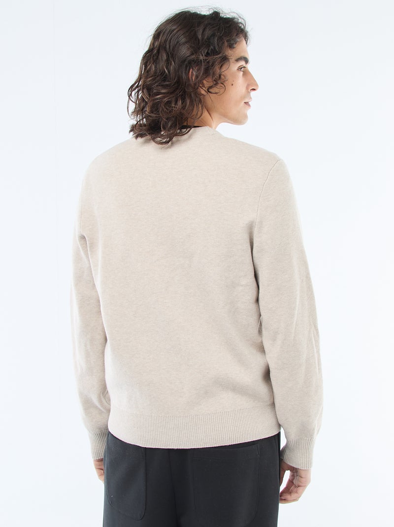 Effen cardigan Biege - Kiabi