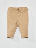 Effen chino Beige - Kiabi