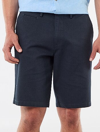 Effen chino bermuda van dobby