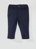 Effen chino BLAUW - Kiabi