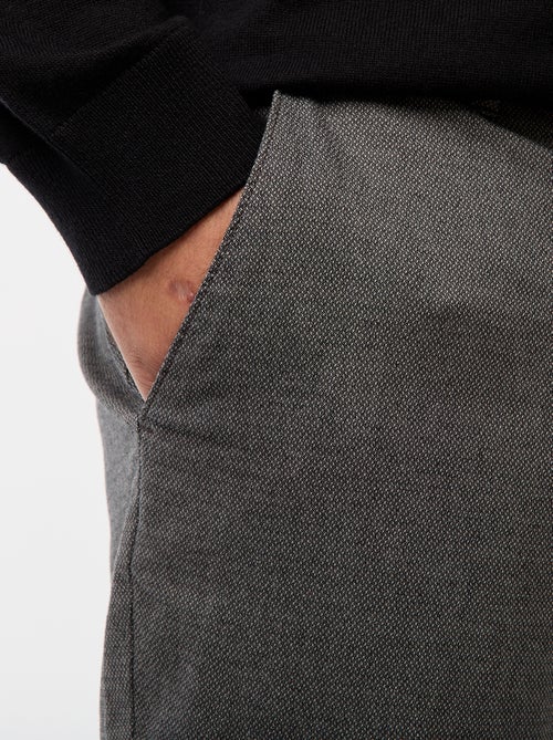 Effen chino broek van stretchkatoen - Kiabi