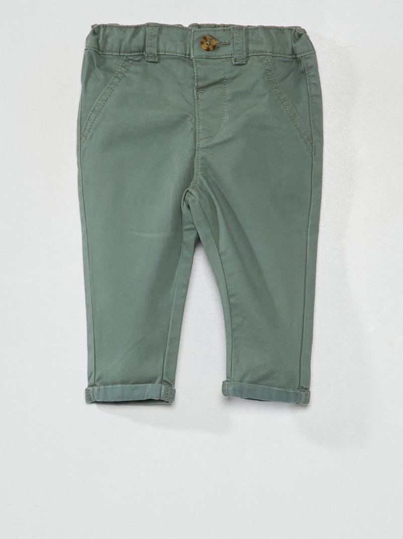 Effen chino GROEN - Kiabi