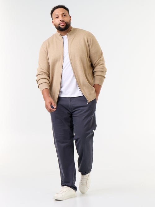 Effen chino met standaard taille - Kiabi