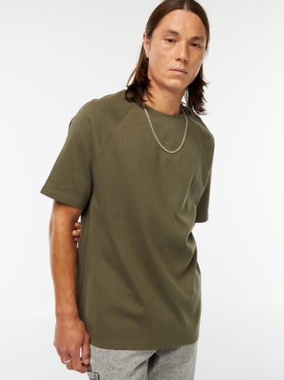 Effen, comfort-fit T-shirt met korte mouwen