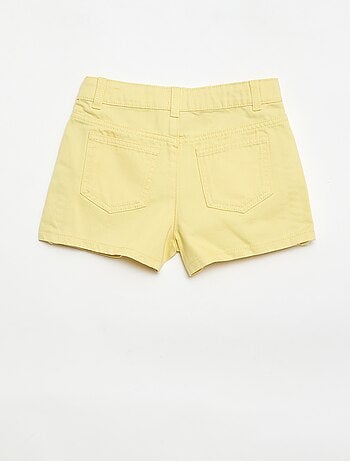 Effen denim bermuda met 5 zakken