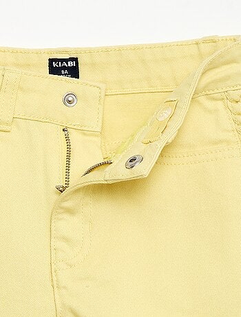 Effen denim bermuda met 5 zakken
