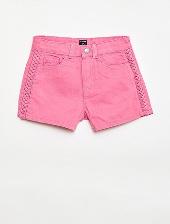 Effen denim bermuda met 5 zakken