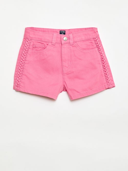 Effen denim bermuda met 5 zakken - Kiabi