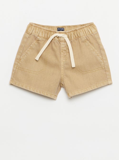 Effen denim short - Kiabi