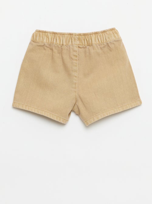 Effen denim short - Kiabi