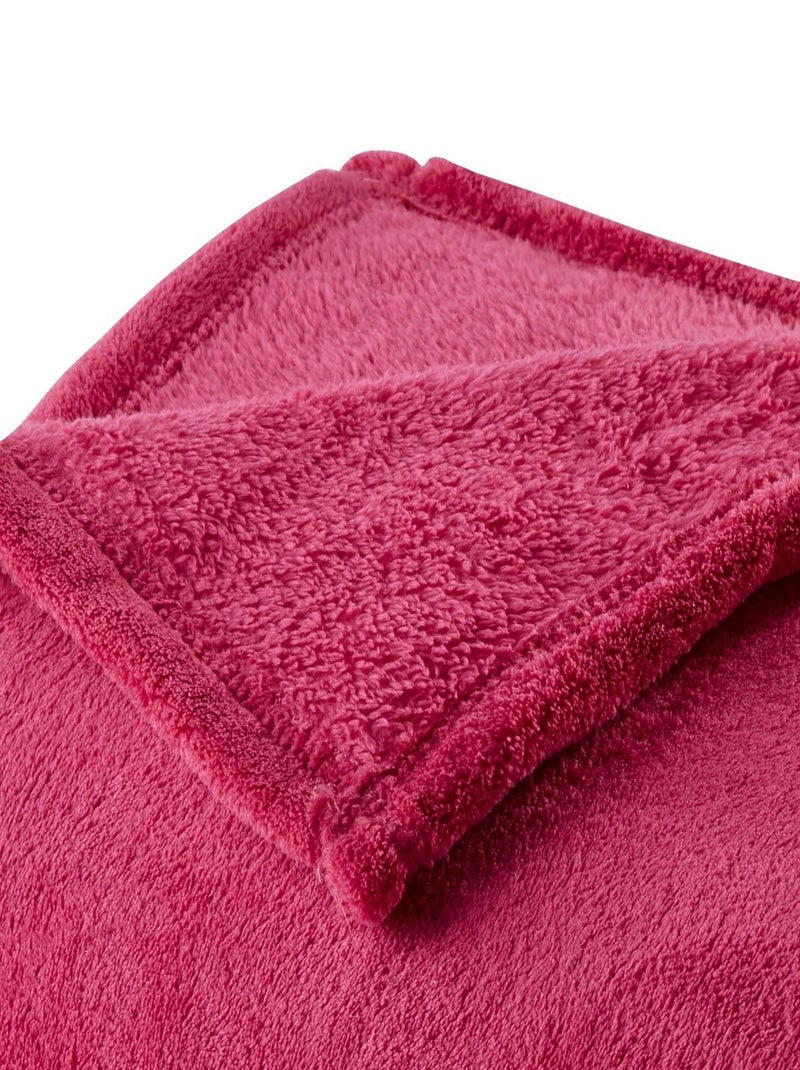 Effen en gekleurde hoes Fuchsia roze - Kiabi