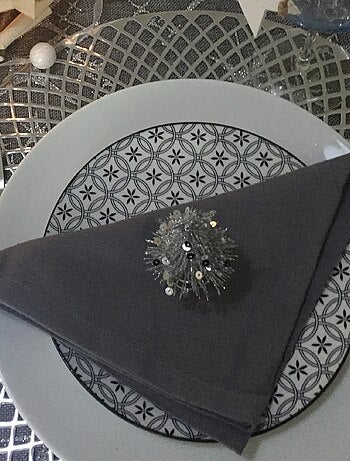 Effen en gekleurde servetten