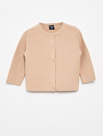 Effen fijngebreid vest