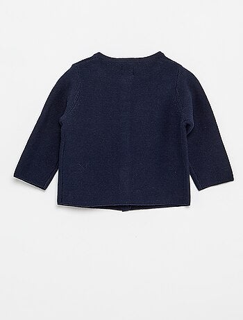 Effen fijngebreid vest