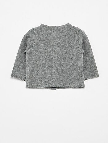 Effen fijngebreid vest