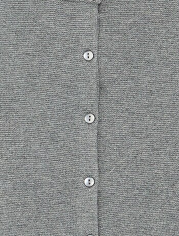 Effen fijngebreid vest
