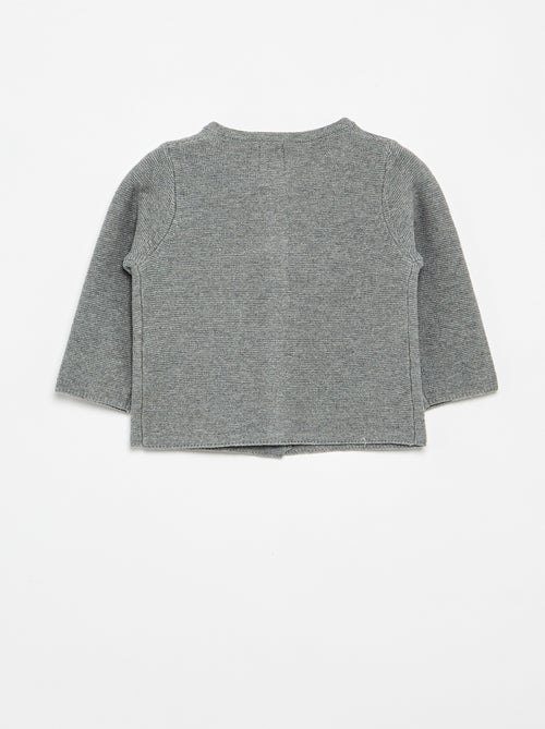 Effen fijngebreid vest - Kiabi Effen fijngebreid vest - Kiabi