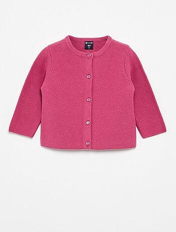 Effen fijngebreid vest