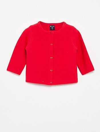 Effen fijngebreid vest