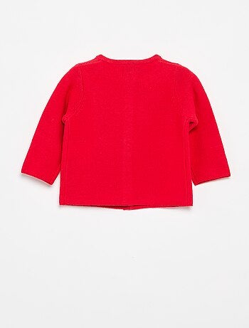 Effen fijngebreid vest