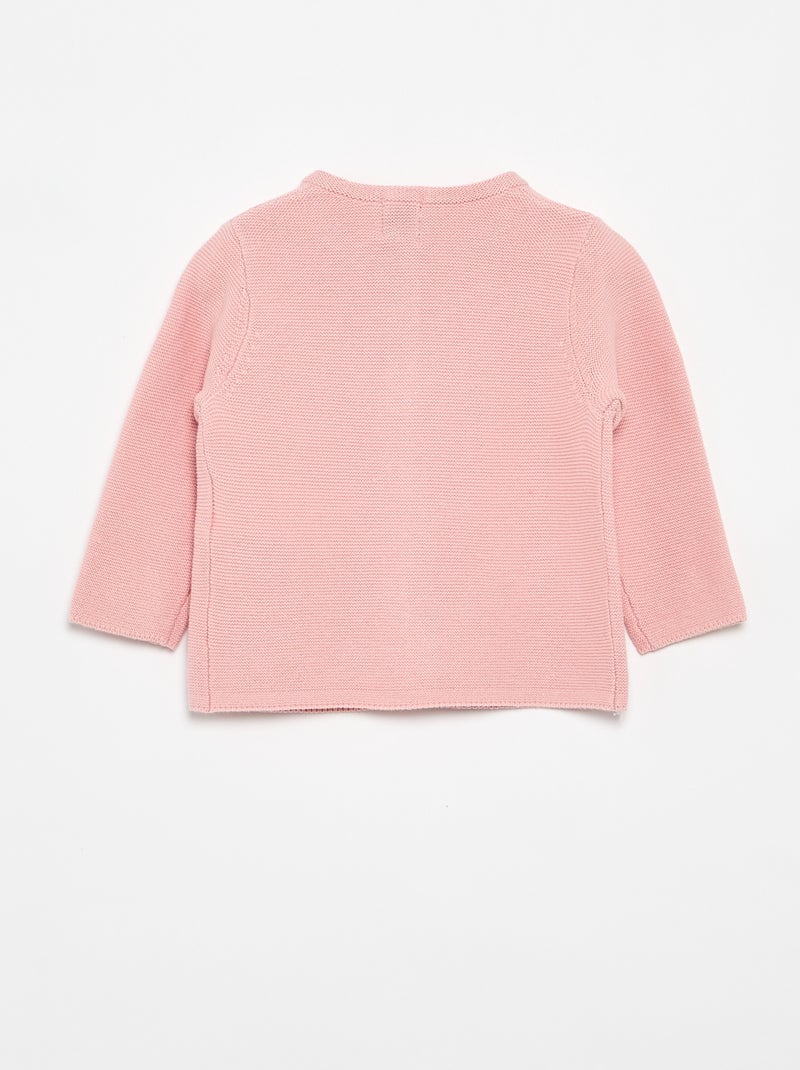Effen fijngebreid vest Rose - Kiabi