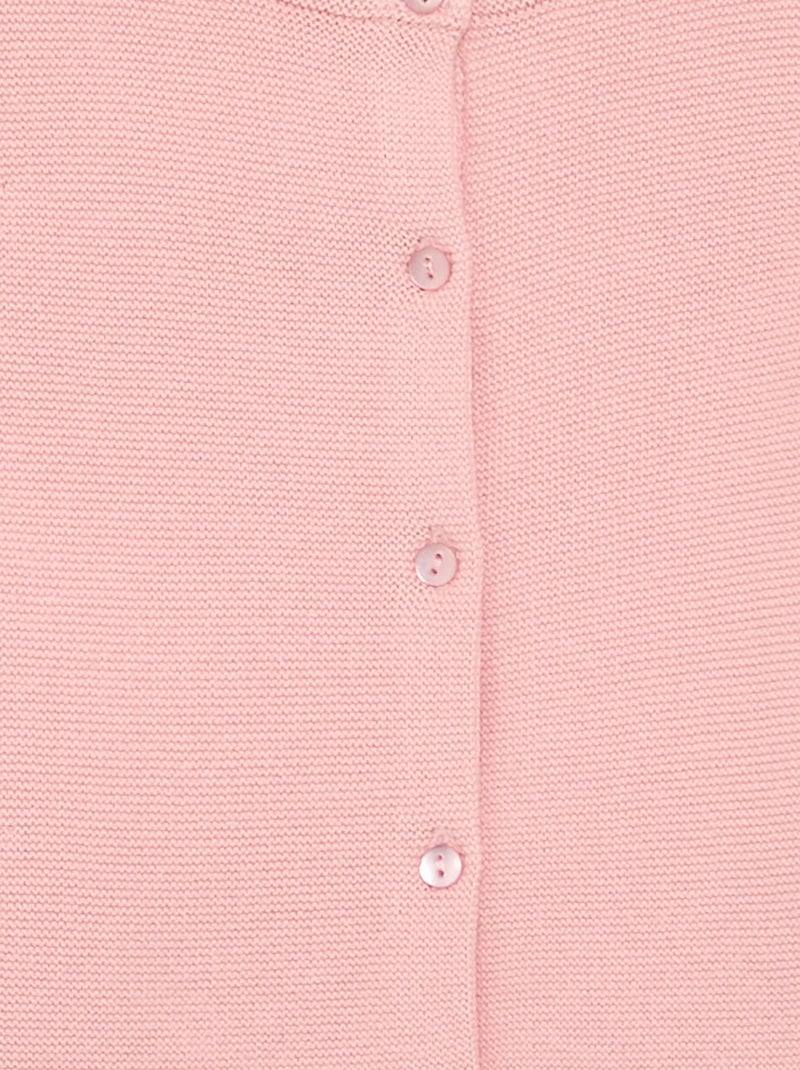 Effen fijngebreid vest Rose - Kiabi