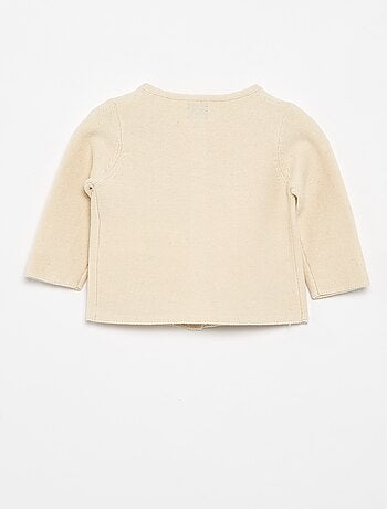Effen fijngebreid vest