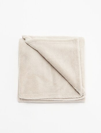 Effen fleece deken