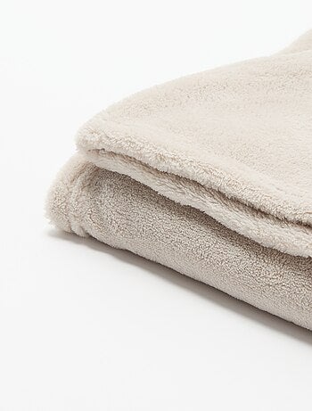 Effen fleece deken