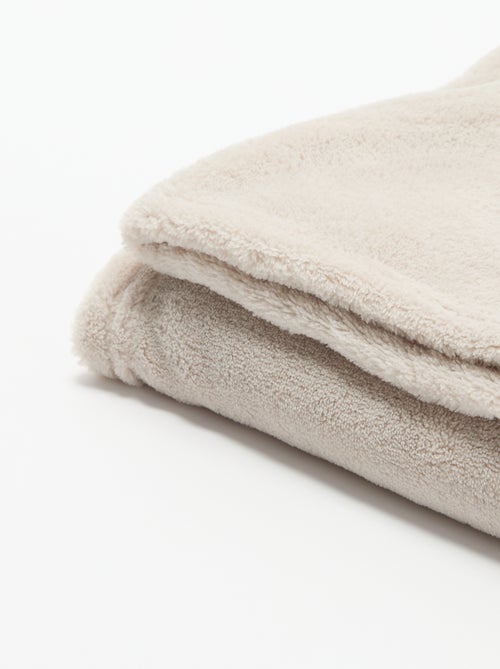 Effen fleece deken - Kiabi
