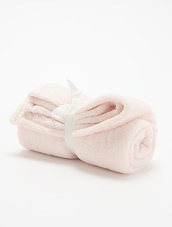 Effen fleece deken