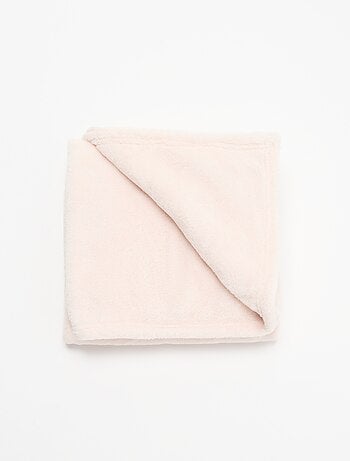 Effen fleece deken