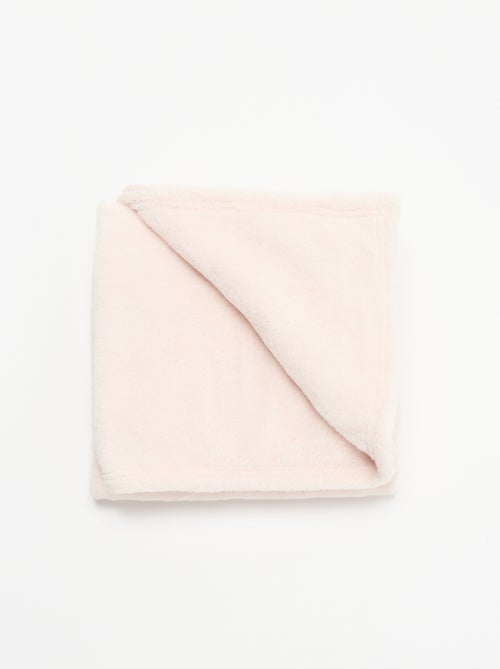 Effen fleece deken - Kiabi