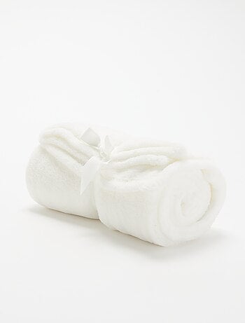 Effen fleece deken