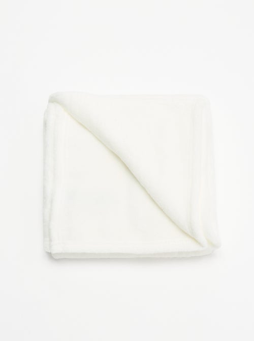 Effen fleece deken - Kiabi