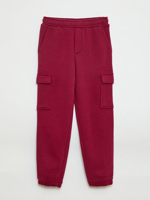Effen fleece joggingbroek met zakken - Kiabi
