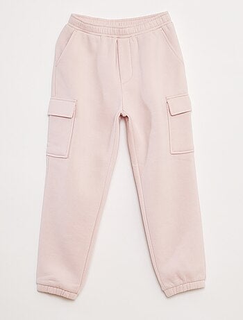 Effen fleece joggingbroek met zakken