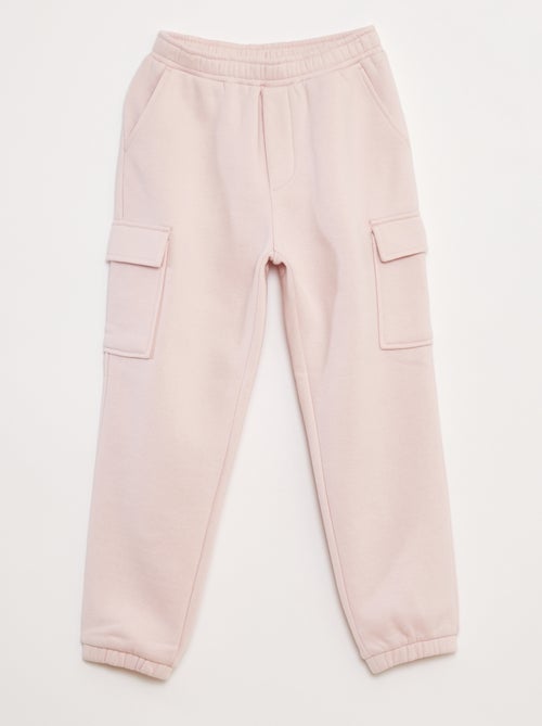 Effen fleece joggingbroek met zakken - Kiabi