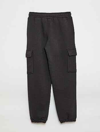 Effen fleece joggingbroek met zakken