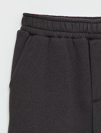 Effen fleece joggingbroek met zakken