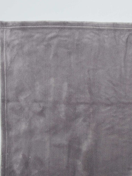 Effen fleecedeken - Kiabi