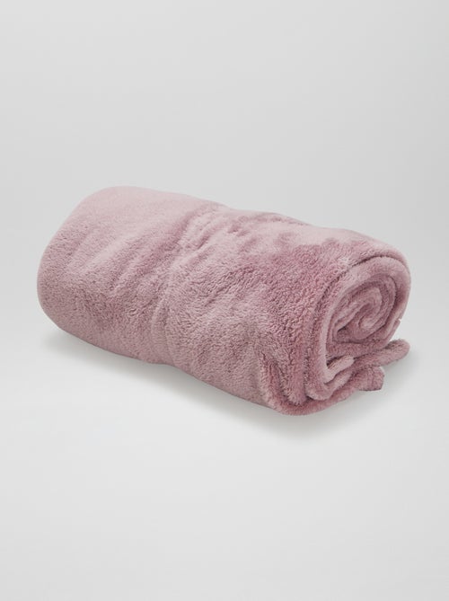 Effen fleecedeken - Kiabi