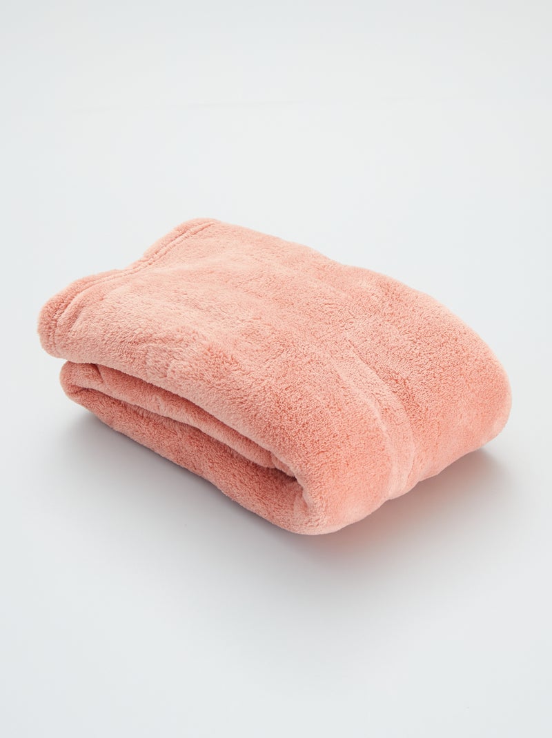 Effen fleecedeken ROSE - Kiabi