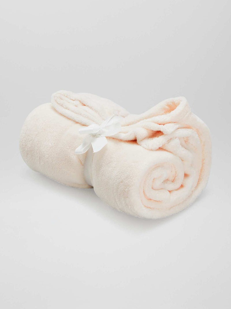 Effen fleecedeken ROSE - Kiabi