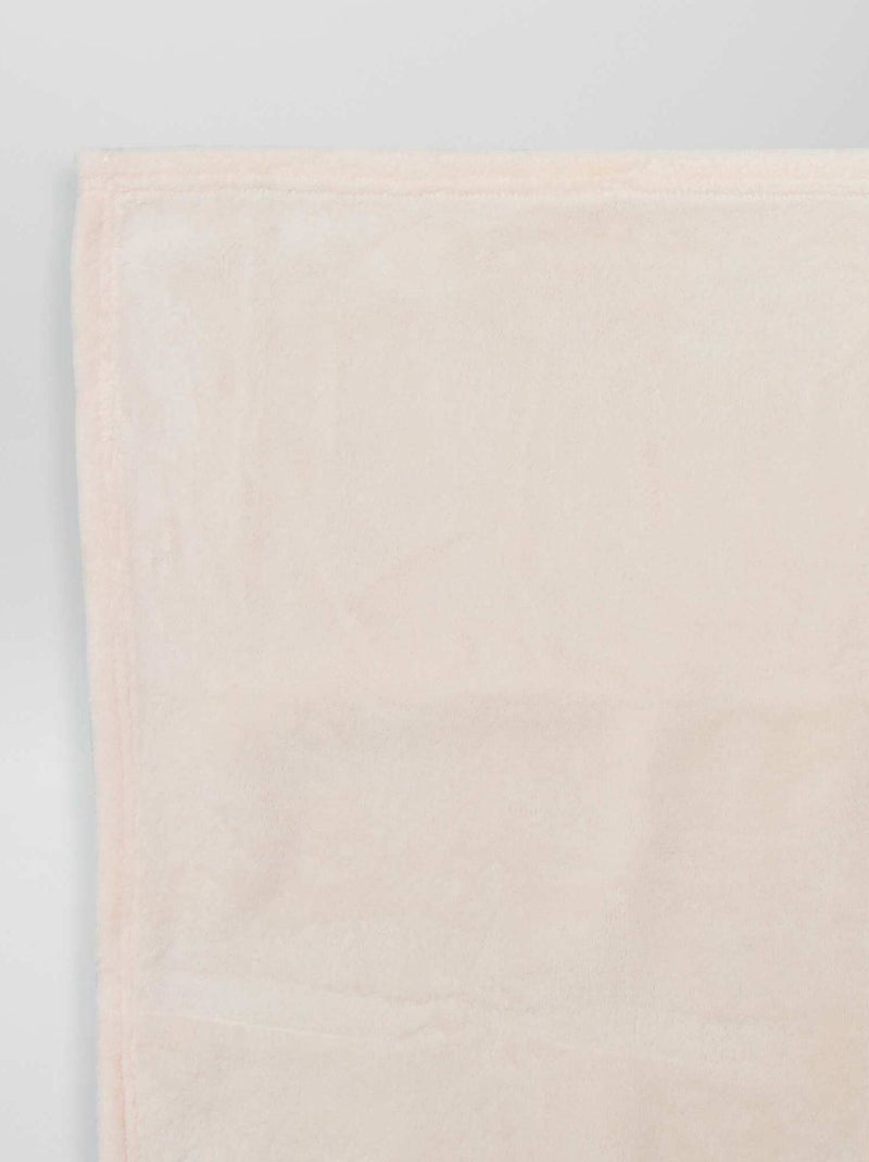 Effen fleecedeken ROSE - Kiabi