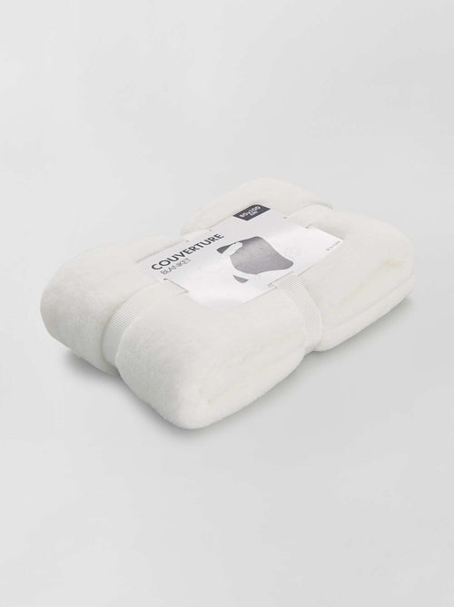 Effen fleecedeken - Kiabi