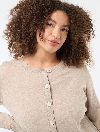 Effen gebreid vest