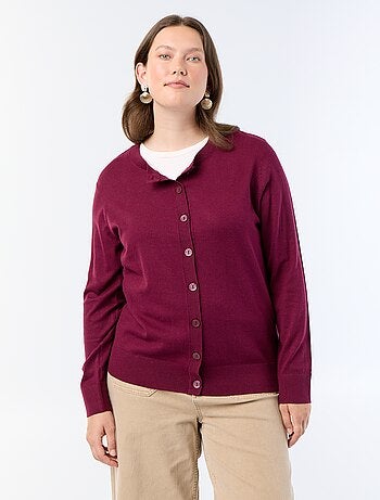 Effen gebreid vest